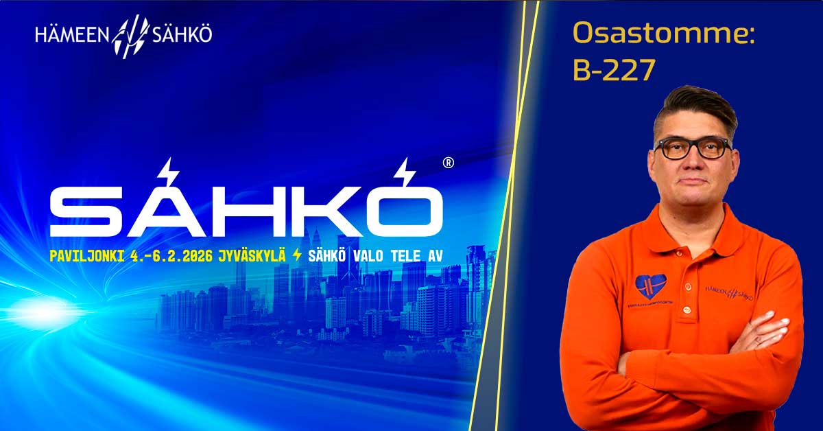 Loistehomaksun paluu ja miten se torjutaan – Hämeen Sähkö Sähkömessuilla Jyväskylän Paviljongissa 4. – 6.2.2026